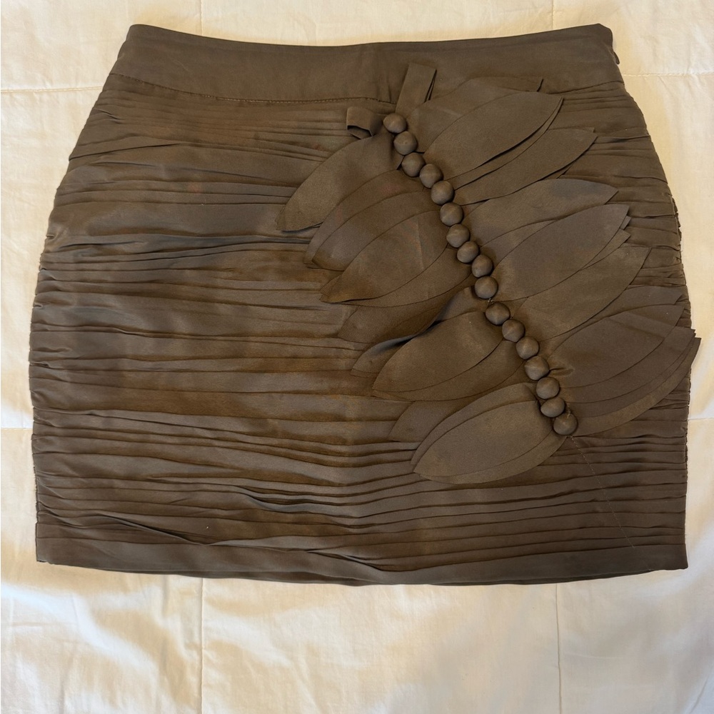 Green Mini Pencil Skirt